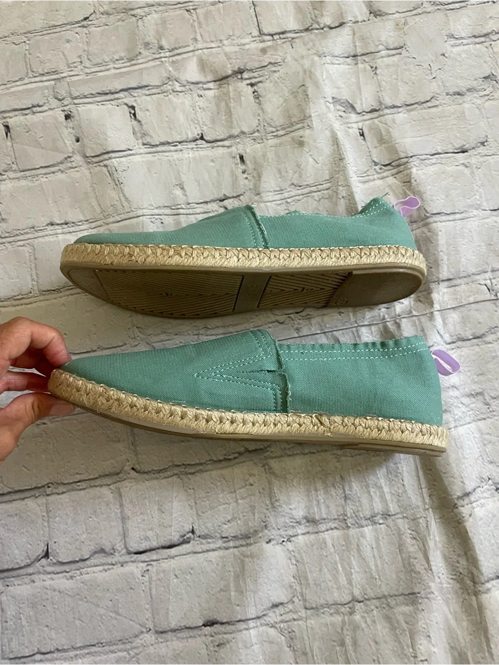 Vionic Beach Teal Laguna Canvas Slip On Espadrille